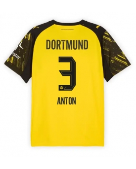 Billige Fotballdrakt Borussia Dortmund Waldemar Anton #3 Replika Hjemmedrakt 2025-26 Kortermet Billige Fotballdrakt Borussia Dortmund Waldemar Anton #3 Replika Hjemmedrakt 2025-26 Kortermet